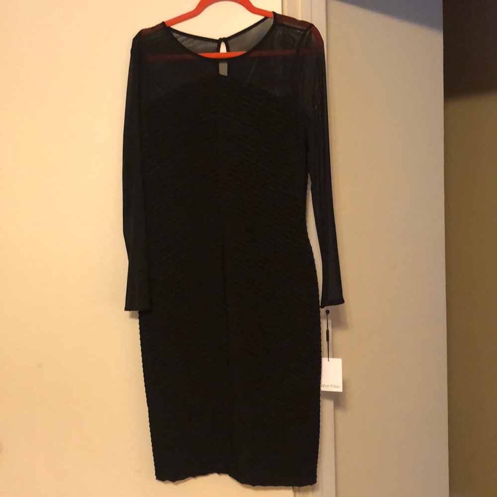 Calvin Klein NWT black cocktail dress,